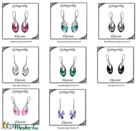 Swarovski csepp fülbevaló, 925-ös sterling ezüst kapoccsal SSZE-SW6565-F18 - ékszer - fülbevaló - lógó csepp fülbevaló - Meska.hu Swarovski csepp fülbevaló, 925-ös sterling ezüst kapoccsal SSZE-SW6565-F18 - ékszer - fülbevaló - lógó csepp fülbevaló - Meska.hu