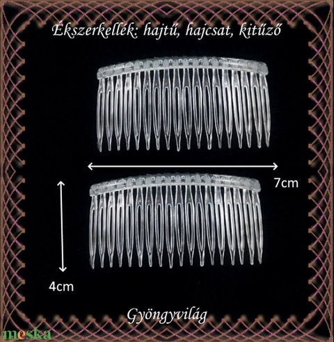 Ékszerkellék: hajtű, hajcsat, kitűző BEK H08 14-fehér plasztik 2db/csomag - gyöngy, ékszerkellék - egyéb alkatrész - Meska.hu Ékszerkellék: hajtű, hajcsat, kitűző BEK H08 14-fehér plasztik 2db/csomag - gyöngy, ékszerkellék - egyéb alkatrész - Meska.hu
