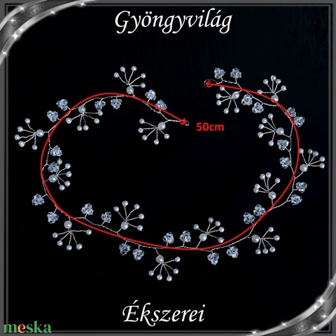 Ékszerek-hajdíszek, hajcsatok: Esküvői, menyasszonyi, alkalmi hajdísz S-H-FÜ20-50e - esküvő - hajdísz - kontydísz & hajdísz - Meska.hu Ékszerek-hajdíszek, hajcsatok: Esküvői, menyasszonyi, alkalmi hajdísz S-H-FÜ20-50e - esküvő - hajdísz - kontydísz & hajdísz - Meska.hu