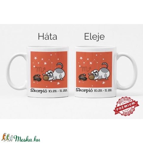 Horoszkópos kutyás bögre - Skorpió - otthon & lakás - konyhafelszerelés - bögre & csésze - Meska.hu Horoszkópos kutyás bögre - Skorpió - otthon & lakás - konyhafelszerelés - bögre & csésze - Meska.hu