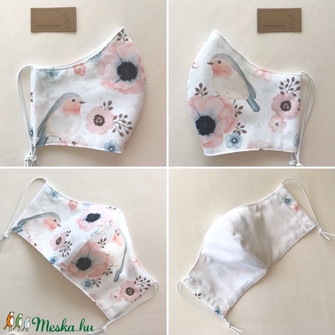 Pasztell madárkás prémium pamut textil arcmaszk, szájmaszk, maszk, gyerekmaszk - Artiroka design - maszk, arcmaszk - Meska.hu Pasztell madárkás prémium pamut textil arcmaszk, szájmaszk, maszk, gyerekmaszk - Artiroka design - maszk, arcmaszk - Meska.hu