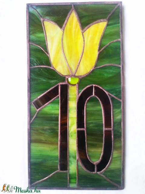 Házszámtábla tulipános tiffany - otthon & lakás - ház & kert - házszám - Meska.hu Házszámtábla tulipános tiffany - otthon & lakás - ház & kert - házszám - Meska.hu