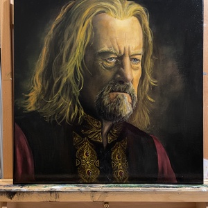 King Theoden festmény, Művészet, Festmény, Akril, Festészet, MESKA