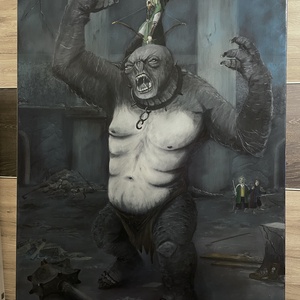 Cave troll, Művészet, Festmény, Akril, Festészet, MESKA