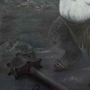 Cave troll - művészet - festmény - akril - Meska.hu