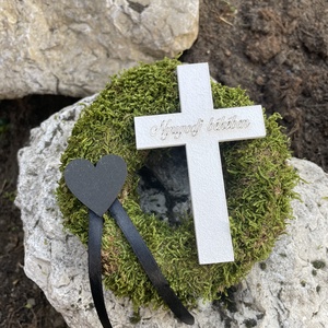 Sírkoszorú - otthon & életmód - vallás - temetkezési tárgy - Meska.hu