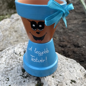 Cserépfigura - A legjobb testvér! - Meska.hu