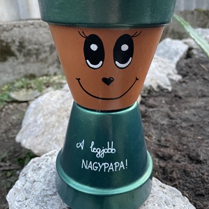 Cserépfigura - A legjobb Nagypapa! - Meska.hu