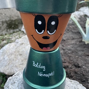 Cserépfigura - Boldog Névnapot! - Meska.hu