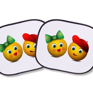 Emoji autós napellenző, Otthon & Életmód, Autó, Autós napellenző, Festett tárgyak, MESKA