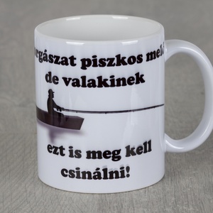 Horgászos bögre, Otthon & Életmód, Konyhafelszerelés, tálalás, Tálalás, Bögre & Csésze, Festett tárgyak, MESKA