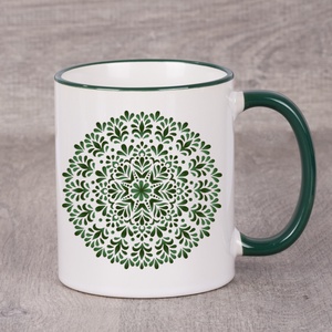 Mandala mintás bögre, Otthon & Életmód, Konyhafelszerelés, tálalás, Tálalás, Bögre & Csésze, Festett tárgyak, MESKA