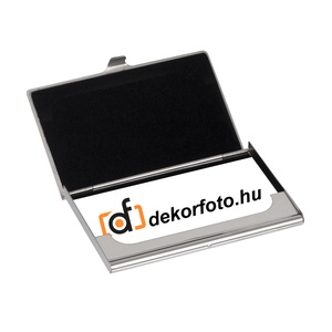 Fém névjegykártya tartó saját grafikáddal - otthon & életmód - papír, írószer - névjegykártya - Meska.hu
