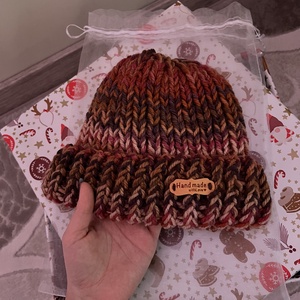 Kötött chunky sapi - ruha & divat - sál, sapka, kendő - sapka - Meska.hu