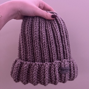 Kötött gyapjú chunky sapi - Meska.hu