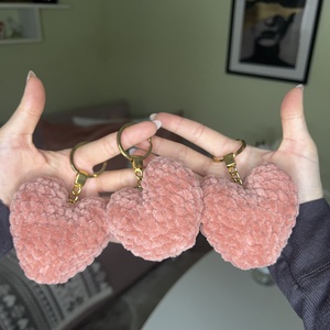 Szív plüss kulcstartó - táska & tok - kulcstartó & táskadísz - kulcstartó - Meska.hu