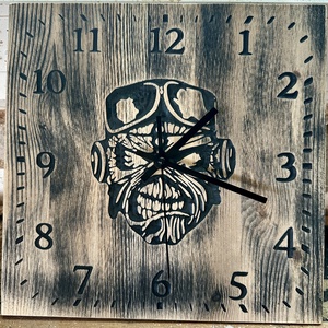 Fali óra Eddie style  - Meska.hu