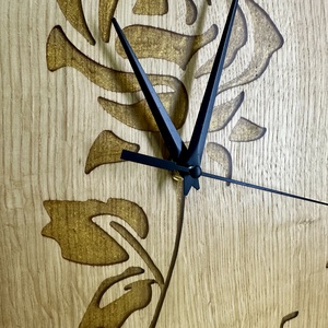 Fali óra rózsa mintás - otthon & életmód - dekoráció - fali és függő dekoráció - falióra & óra - Meska.hu