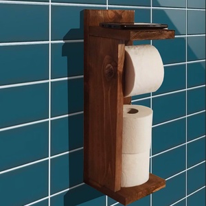 Wc papír tartó, Otthon & Életmód, Fürdőszoba, Fürdőszobai tároló, Famegmunkálás, MESKA
