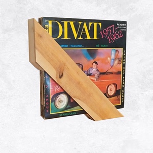 Fali bakelit lemez tartó - művészet - bakelit lemezek & kazetták - Meska.hu