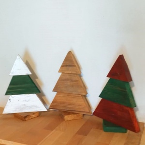 Karácsony dekor fenyők, Karácsony, Karácsonyi lakásdekoráció, Karácsonyi lakásdíszek, Famegmunkálás, MESKA