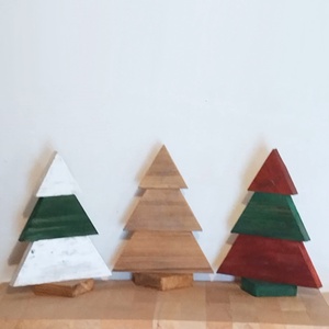 Karácsony dekor fenyők - karácsony - karácsonyi lakásdekoráció - karácsonyi lakásdíszek - Meska.hu