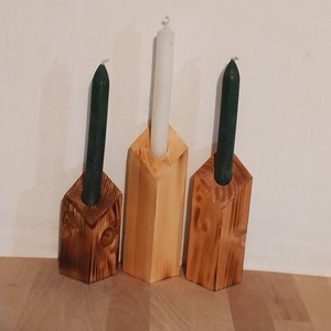 Gyertyatartó szett, Esküvő, Dekoráció, Gyertya & Gyertyatartó, Famegmunkálás, MESKA