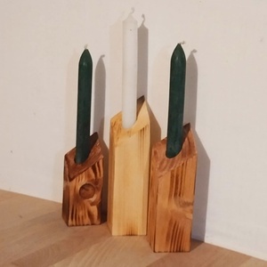 Gyertyatartó szett - esküvő - dekoráció - gyertya & gyertyatartó - Meska.hu