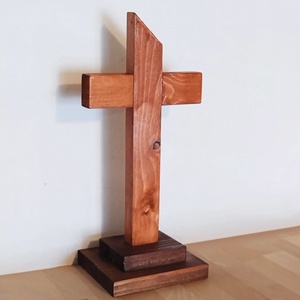 Asztali feszület, kereszt - otthon & életmód - vallás - kereszt - Meska.hu