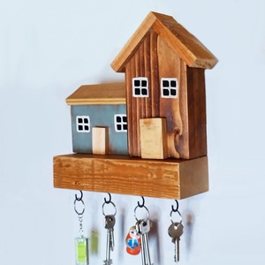 Fali kulcstartó, Otthon & Életmód, Dekoráció, Fali és függő dekoráció, Fali kulcstartó, Famegmunkálás, MESKA