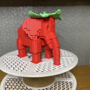 Strawberry Elephant - játék & sport - plüssállat & játékfigura - elefánt - Meska.hu