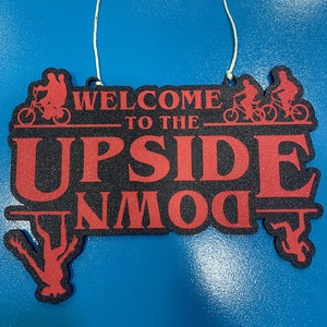 Stranger Things Welcome To The Upside Down fali/ajtó dísz - Meska.hu