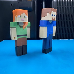 � Minecraft � Steve és Alex Figurák -  - Meska.hu