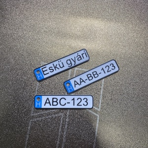 � Egyedi, Személyre Szabható Rendszámtábla Kulcstartó - táska & tok - kulcstartó & táskadísz - kulcstartó - Meska.hu