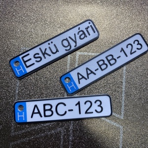 ? Egyedi, Személyre Szabható Rendszámtábla Kulcstartó, Táska & Tok, Kulcstartó & Táskadísz, Kulcstartó, Mindenmás, MESKA