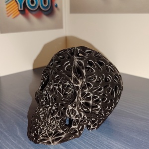 3D-nyomtatott Voronoi koponya - otthon & életmód - dekoráció - asztal és polc dekoráció - asztaldísz - Meska.hu