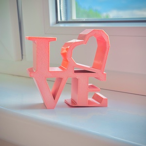 Low Poly LOVE Dekoráció  Modern és Minimalista Romantikus Ajándék, Otthon & Életmód, Dekoráció, Dísztárgy, , MESKA