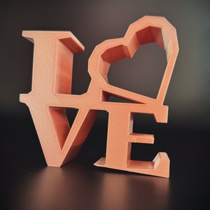 Low Poly LOVE Dekoráció  Modern és Minimalista Romantikus Ajándék - otthon & életmód - dekoráció - dísztárgy - Meska.hu