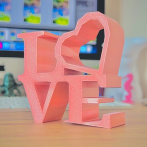 Low Poly LOVE Dekoráció  Modern és Minimalista Romantikus Ajándék - otthon & életmód - dekoráció - dísztárgy - Meska.hu