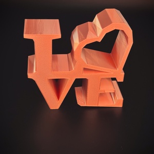 Low Poly LOVE Dekoráció  Modern és Minimalista Romantikus Ajándék - otthon & életmód - dekoráció - dísztárgy - Meska.hu