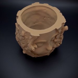 Női arc ültető kaspó - otthon & életmód - dekoráció - virágdísz és tartó - cserép & kaspó - Meska.hu