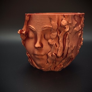 Női arc ültető kaspó - otthon & életmód - dekoráció - virágdísz és tartó - cserép & kaspó - Meska.hu