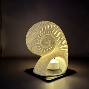 Spirál csigaház mécsestartó � varázslatos hangulatfény - otthon & életmód - lámpa - hangulatlámpa - Meska.hu