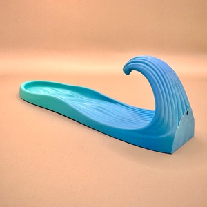 Hullám alakú füstölőtartó � Karibi azúr kék-zöld átmenetes, zen hangulatú dekor - otthon & életmód - dekoráció - spiritualitás - füstölő és füstölőtartó - Meska.hu