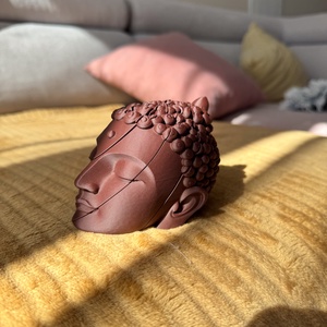 Csavarható Buddha fej � nyugtató fidget szobor, wood PLA (rosewood hatás) - otthon & életmód - dekoráció - dekoratív figurák és szobrok - Meska.hu