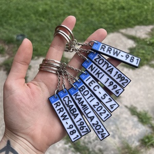 Rendszámos kulcstartó - táska & tok - kulcstartó & táskadísz - kulcstartó - Meska.hu