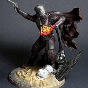 Star Wars Mandalorian szobor, Kellékek & szerszámok, Dekorációs kellékek, Figurák, Festészet, MESKA