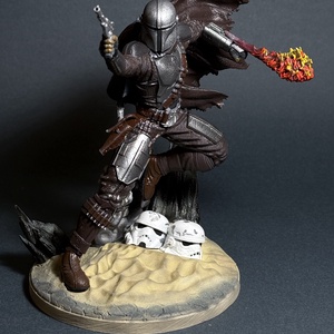 Star Wars Mandalorian szobor - kellékek & szerszámok - dekorációs kellékek - figurák - Meska.hu