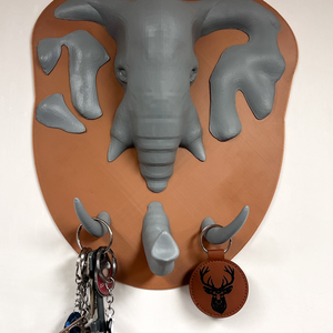 Elefánt fali kulcstartó, Otthon & Életmód, Dekoráció, Fali és függő dekoráció, Fali kulcstartó, Festészet, MESKA