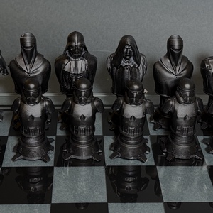 Star Wars sakkészlet - játék & sport - táblajáték és kártyajáték - sakk - Meska.hu
